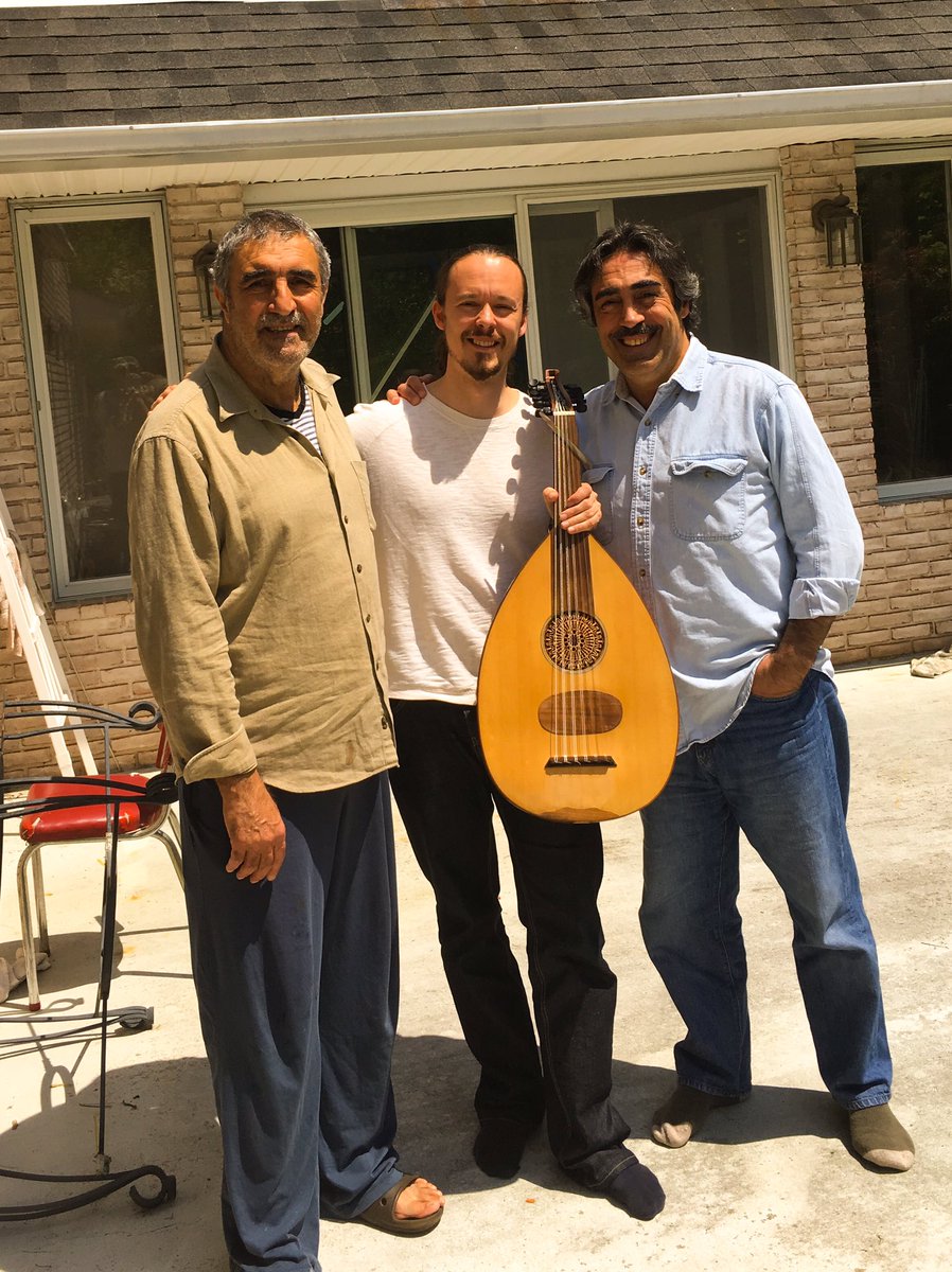 unmusician's tweet photo. In good company with Simon and Najib Shaheen. What an inspiring and humbling 4 days! #oudling https://t.co/bvM3w8C7T0