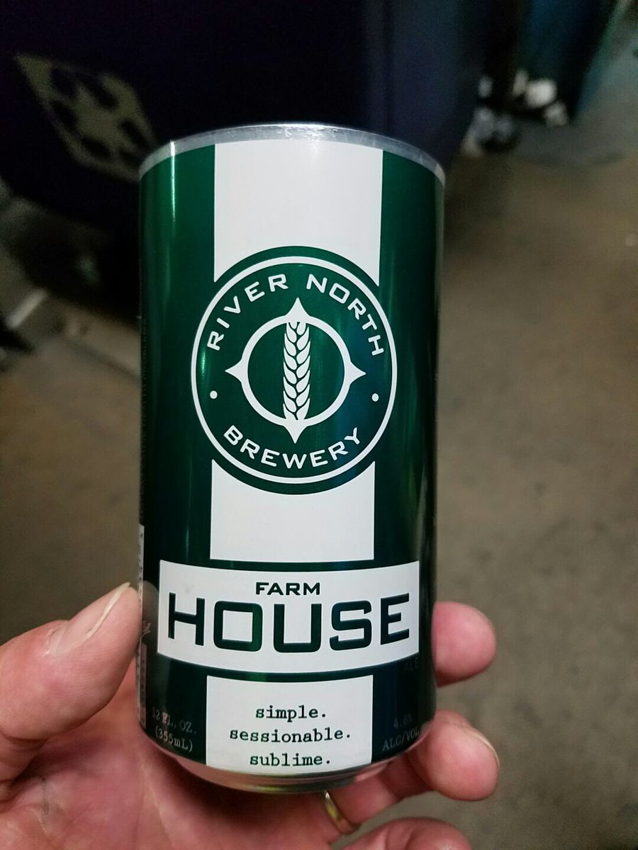 rivernorthbrew's tweet photo. Coming soon to a fridge near you... #12ounce #FarmHouse #craftbeer #cobeer @craftcans https://t.co/7KPDQ0NLlR