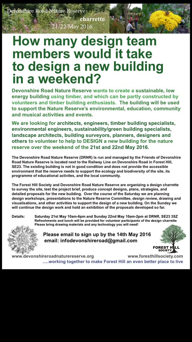 DevonshireRoadN's tweet photo. Looking for talented architects, planners, engineers, timber frame specialists #designabuilding #volunteers @FHSoc https://t.co/wUtqVBTK8z