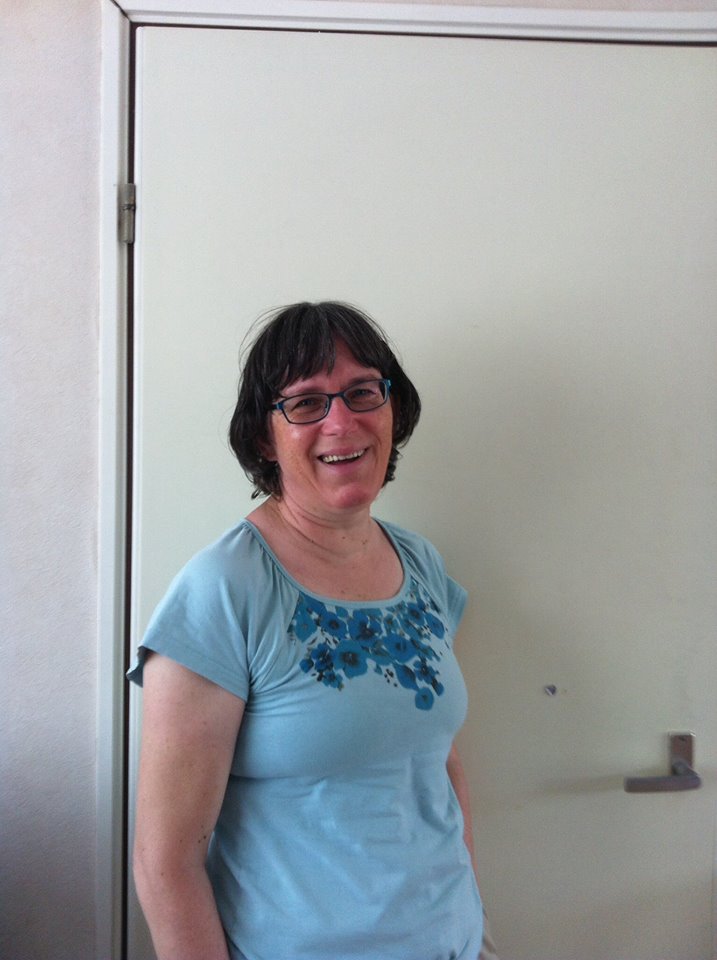 with my new glasses.