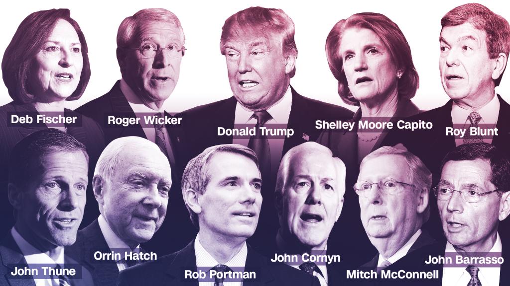 CNNPolitics's tweet photo. Donald Trump meets with GOP senators — and potential VP picks https://t.co/qalq1aumMG https://t.co/g2mQb8yqc1