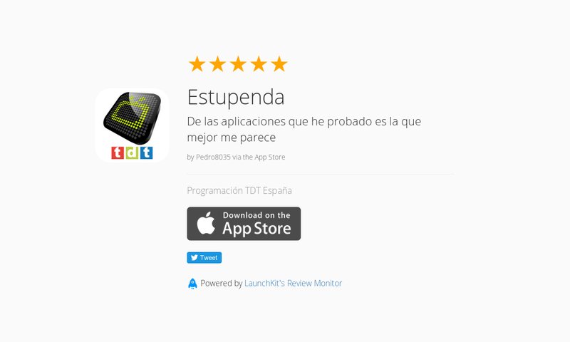 programaciontdt's tweet image. 5 Star Review: "Estupenda: De las aplicaciones que he probado es la que mejor me parece" launchkit.io/reviews/QyPxrL…