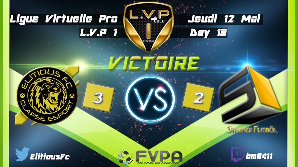 ElitiousFc's tweet photo. [!]Résultats de la soirée[!]

2EME match et deuxième victoire sur @FVPAeuFR VS @iFxTeam 

#ElitiousGang #11VS11 https://t.co/FVoC7fziq6