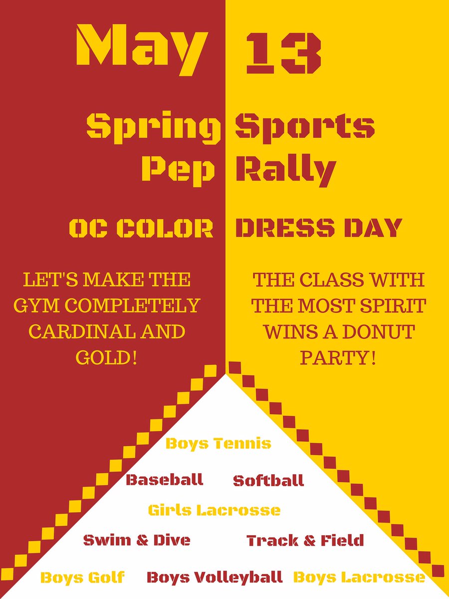 oaksclassof2016's tweet photo. ATTN SENIORS! THIS IS THE LAST TIME WE WILL HAVE SOMETHING CLOSE TO HOMECOMING WEEK AT OAKS SO DRESS OUT&amp;BE EXCITED! https://t.co/5P21FDCDZw