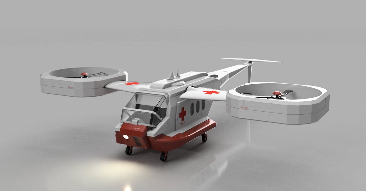 johnchrisharris's tweet photo. A concept Helicopter modeled and rendered in #Autodesk #Fusion360 #DesignNow #3Dmodels #Helicopter #VTOL #Aircraft https://t.co/IzoJsFYPWM