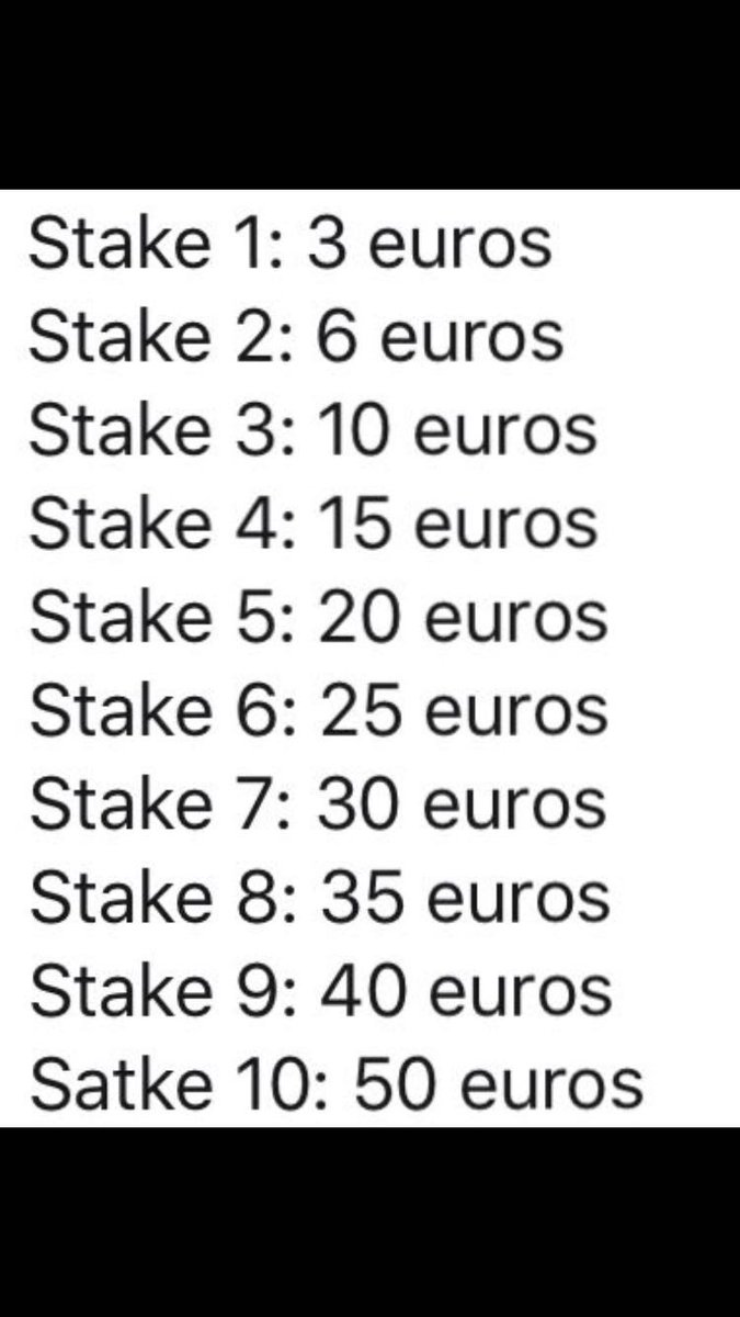 castorpicks's tweet photo. 🤔IMPORTANTE🤔
Estos son los stakes que yo usaré y que recomiendo para futuras apuestas https://t.co/11bNzCK218