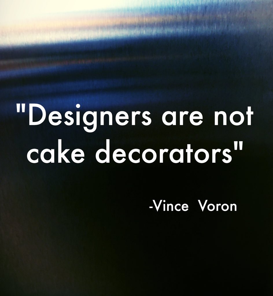 LeslieMuller99's tweet photo. Best quote of the day by @vincevoron at Front End Innovation. #FEI16 #HumanCenteredDesign https://t.co/aPQeKwSBgu