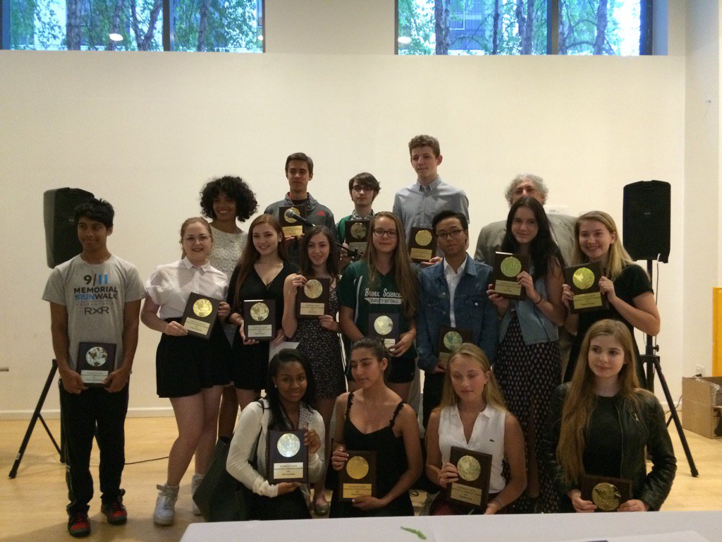 Great high school volunteers getting service awards Manhattan Youth Center