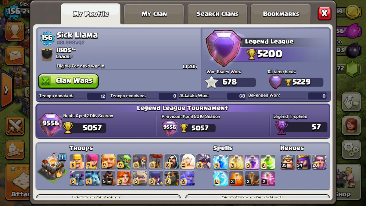sickllamaIBOS's tweet photo. Back at 5200 mark @supercellgames #supercell #clashofclans #CoC https://t.co/BhYNyKtdxD