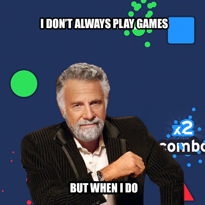 ColorCrunchApp's tweet photo. Immerse yourself in the game. Like this guy. May 14th #meme #idontalways #jeffbridges https://t.co/PptxGHIMAQ
