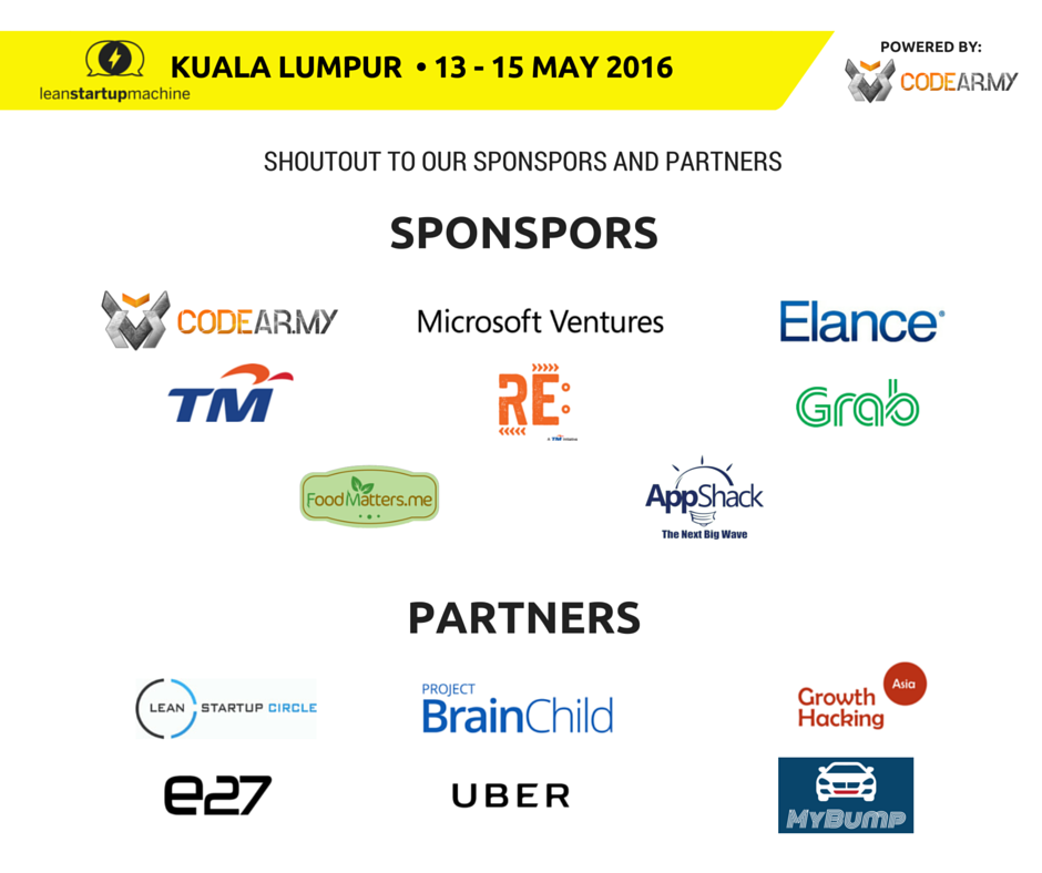LeanKL's tweet photo. It starts tonight! #LeanKL is here to get your #LeanStartup off the ground! Great partners joining us this weekend: https://t.co/r09DAwkrbZ