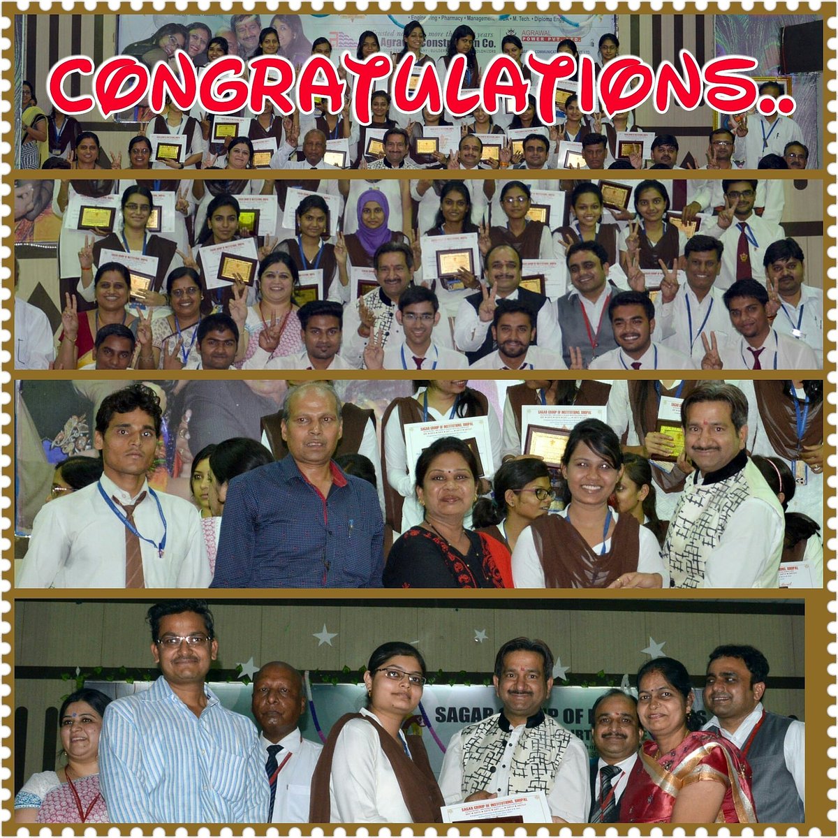Sirtsgi's tweet photo. FALICITATION OF 3 5 N 7 SEM TOPPERS OF SIRT...
WE ARE PROUD OF YOU
#SGI #SAGARGROUP #SIRT #SIRTS #SIRTE #SIRTINDORE https://t.co/7AHUb69Uq7