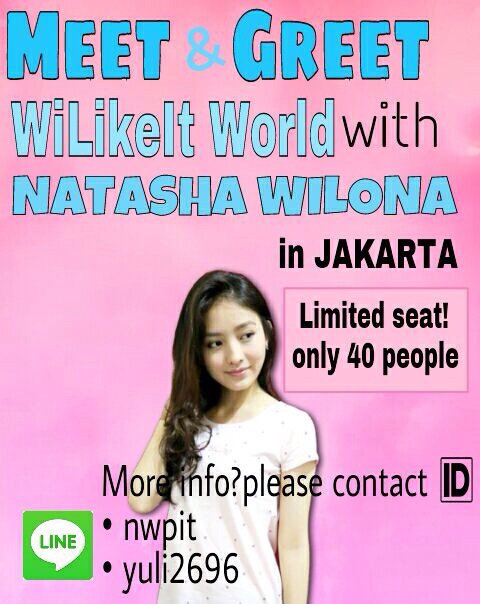 Come nd join guysss <a href="/15natashawilona/">Natasha Wilona</a> .. Limited Seat loh only 40 people .. More info hubungi id line yg tertera