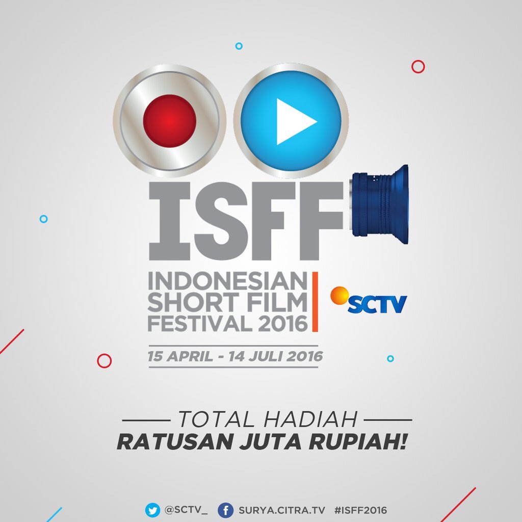 SCTV's tweet photo. Ayo segera upload karya asli film pendek kamu ke @vidiodotcom #ISFF2016, klik https://t.co/A7ZAXvvgJa https://t.co/8jMmnzxacB