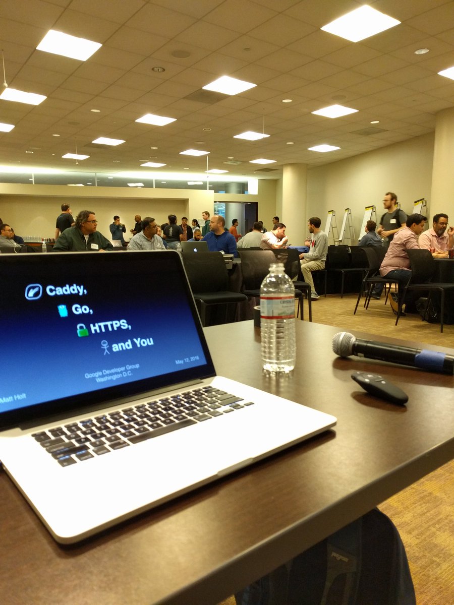 mholt6's tweet image. Had a great time meeting all the amazing developers at @gdevdc @golangdc tonight! Thanks @CapitalOne! #golang