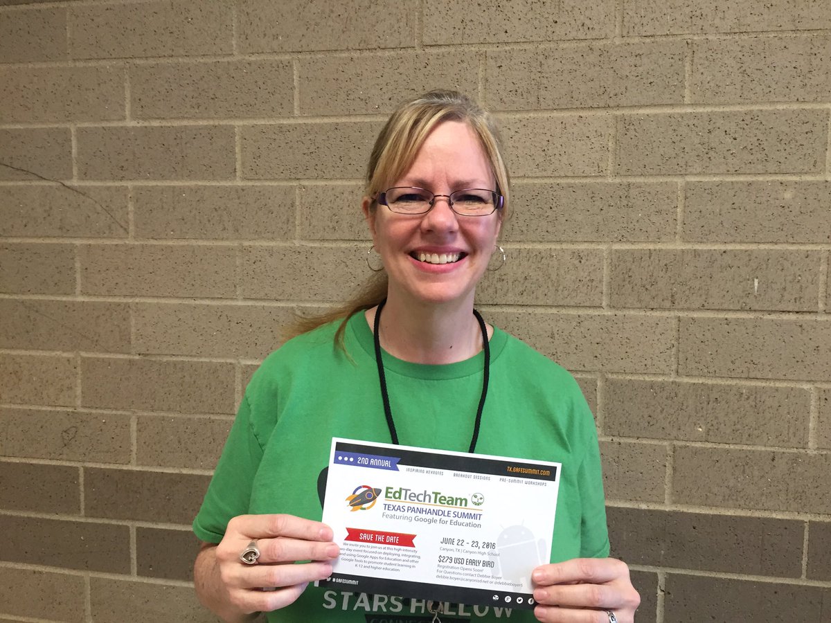 debbieboyer5's tweet photo. Congrats to Barbie Clugy at WPJH for leveling up in Wk 10 of #CISDGameOn TX Panhandle #GAFESummit here she comes! https://t.co/Gwt1Z5muhE