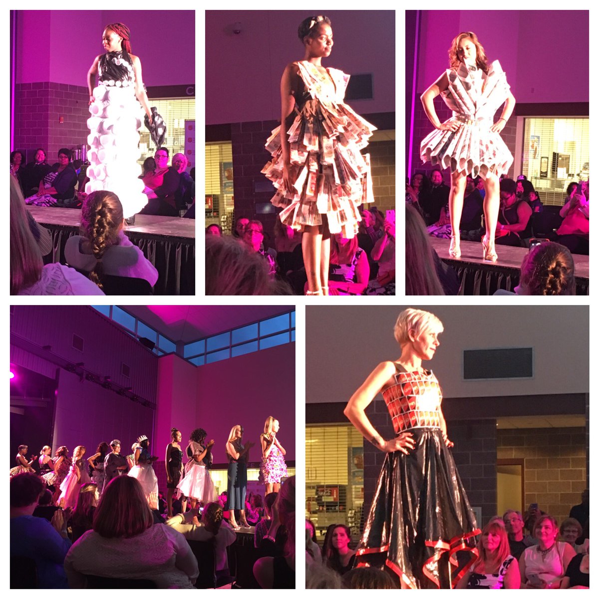 PiaGarbutt's tweet photo. Supporting #operationcinderella @CamdenKroc #garbagegala #recycled #fashions benefiting moms! https://t.co/1YGivaZrAY