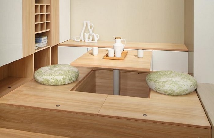 Zhuolang0's tweet image. Pneumatic lifting tatami