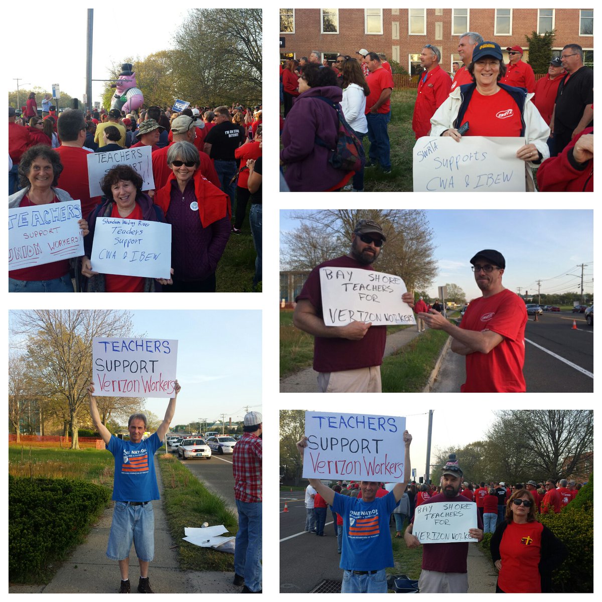 SWRTeachersAssn's tweet photo. SWRTA &amp; other locals supporting CWA &amp; IBEW  https://t.co/dpjBB0KjF4 @CWADistrict1 @CWAUnion @NYSUTSRO #StandUp2Vz https://t.co/oJbhyybGLY