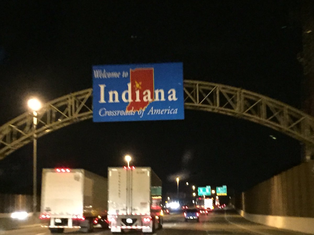 mega_tron8's tweet photo. 5 fruit snacks, 3 coffees, 2 pit stops and 1 wrong exit=day 2 and making it to tonight's destination #Indiana #ut2ri https://t.co/PT2HSD7E79