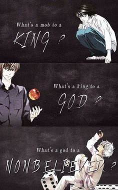 comiclifepics's tweet image. These lyrics r actually perfect for Deathnote 🎶No Church in the Wild - Kanye West