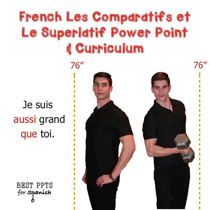 angietorre_best's tweet photo. #French #comparatifs and superlatif Power Point, INBs &amp; Curriculum. Temporary URL in profile #angietorre #bestpower… https://t.co/12nbyBKLPH