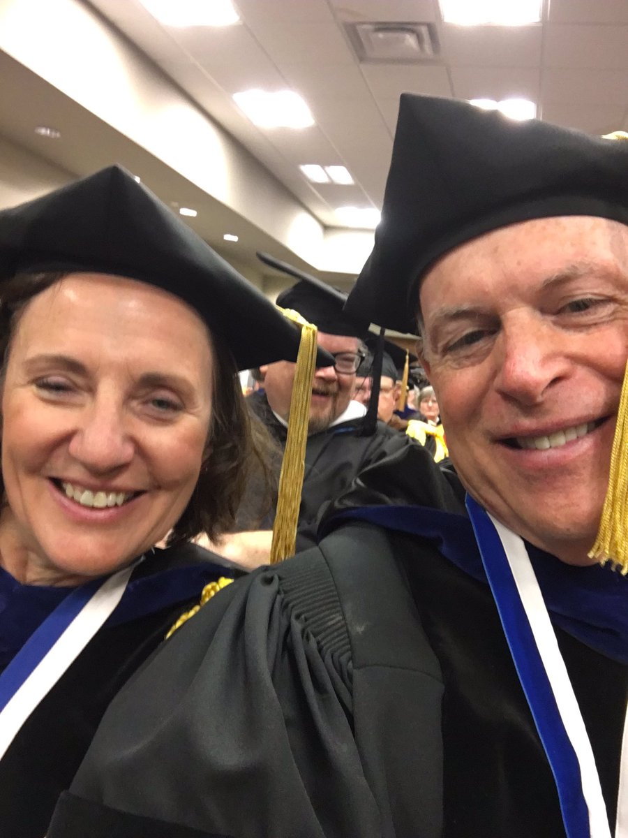 bjmisu's tweet photo. Our last commencement at ISU. We're graduating, too. https://t.co/gGTe92utk5