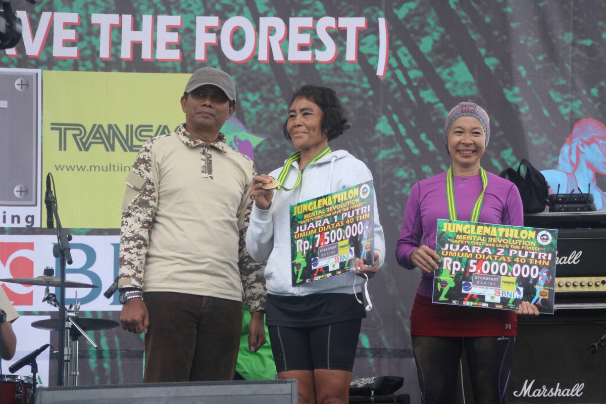 THE WINNERS OF JUNGLENATHLON 2016 #junglenathlon2016 #runnersfamily 
above 40 years old