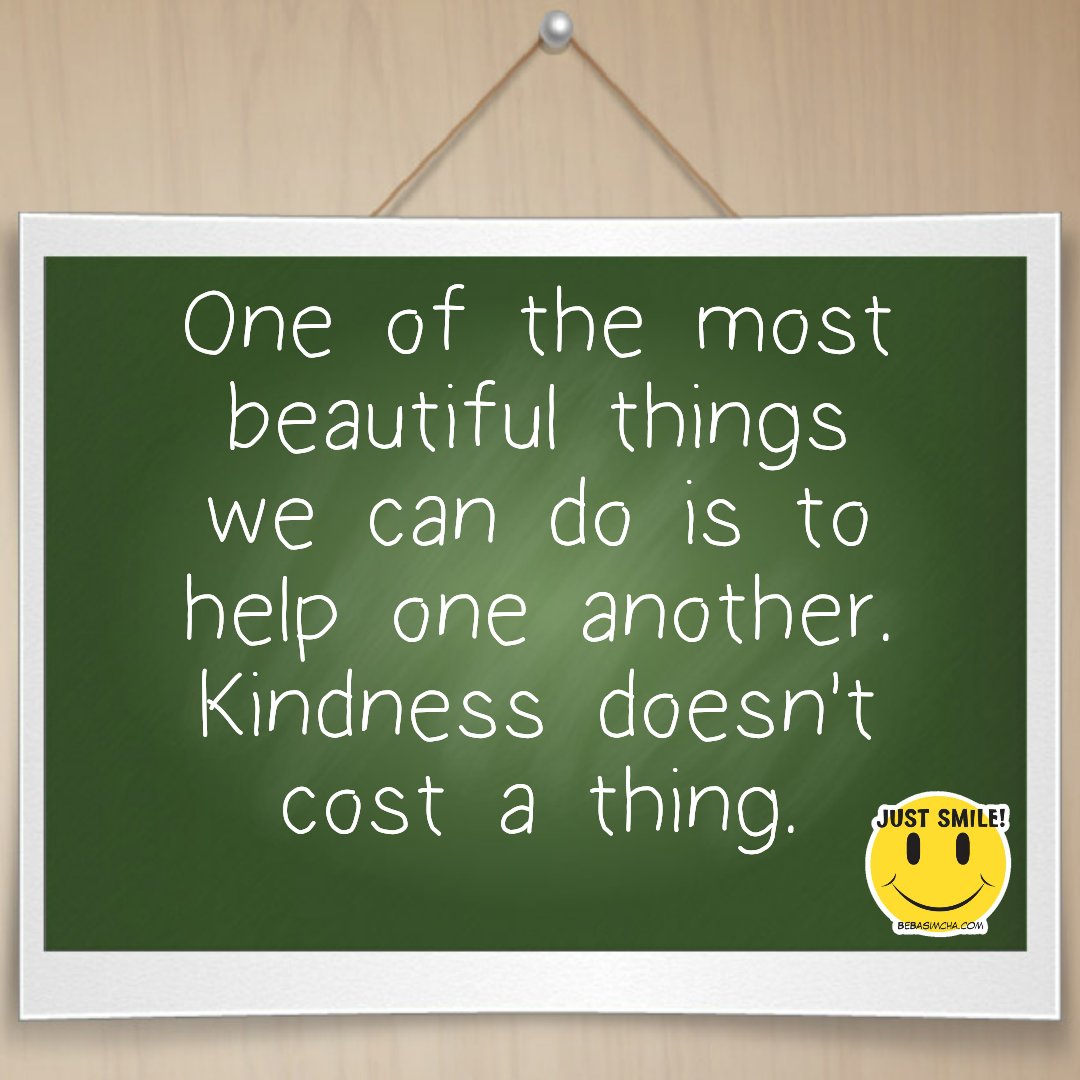 BasimchaPicture's tweet image. One of the most beautiful things we can do is to help one another. Kindness doesn't cost a thing.

#BPositive