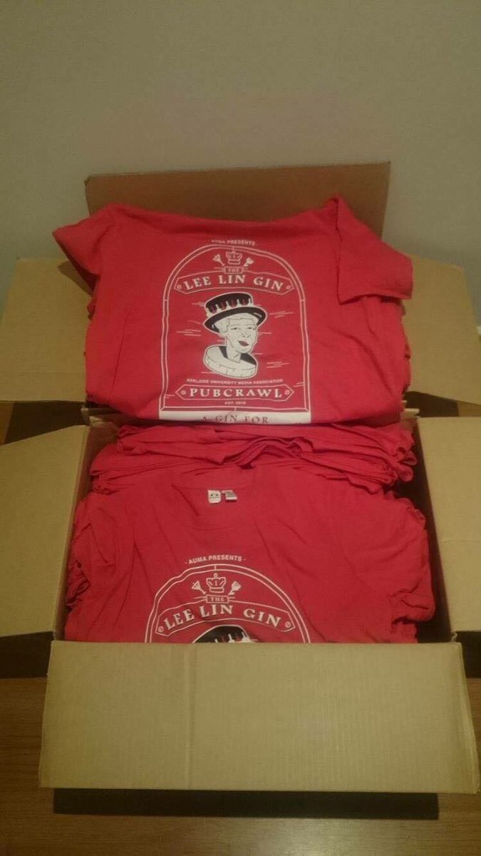 AdlUniMedia's tweet photo. Ummmmm so the shirts arrived today... Like, no big deal @LeeLinChinSBS #LeeLinGin #WOO π€ππ https://t.co/8O1uyoi9lM