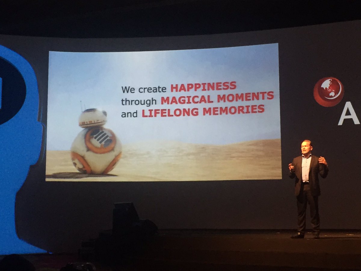 Disney's Rob Gilby came up on stage soundtracked with the Imperial March #APMF2016