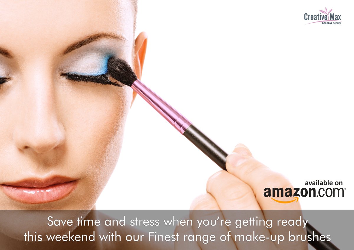 CMaxFinest's tweet photo. Getting ready for the #Weekend? Try our Finest range of #MakeUp brushes, available on Amazon https://t.co/rdtxzmKHrG https://t.co/ewJEZHqlsB