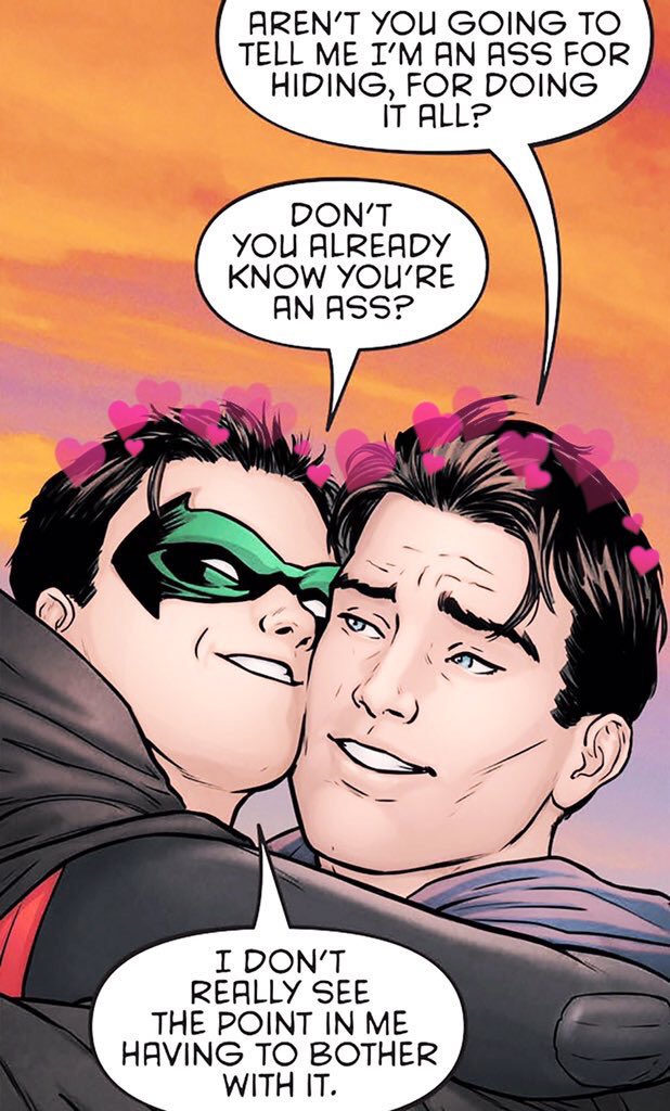 comicswithearts's tweet image. Damian Wayne and Dick Grayson | Robin and Nightwing ✨