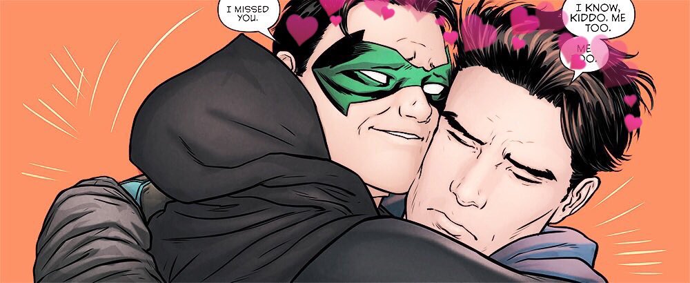 comicswithearts's tweet image. Damian Wayne and Dick Grayson | Robin and Nightwing ✨