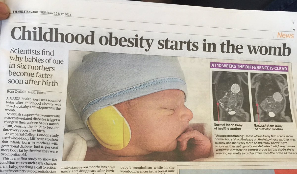 Interesting article in the <a href="/EveningStandard/">nope s</a>..I've always endorsed that healthy mums = healthy babies 💪🏻👶🏻💪🏻