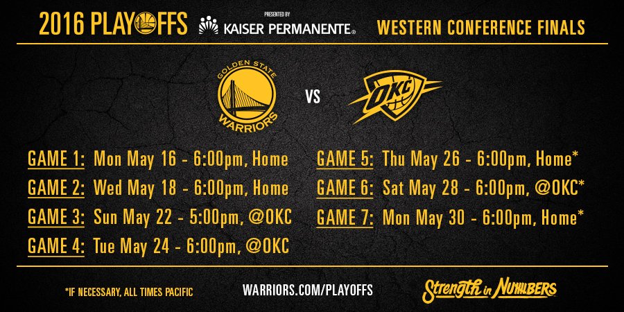 Golden State Warriors (@warriors) on Twitter photo See you on Monday, #DubNation! See you on Monday, #DubNation!