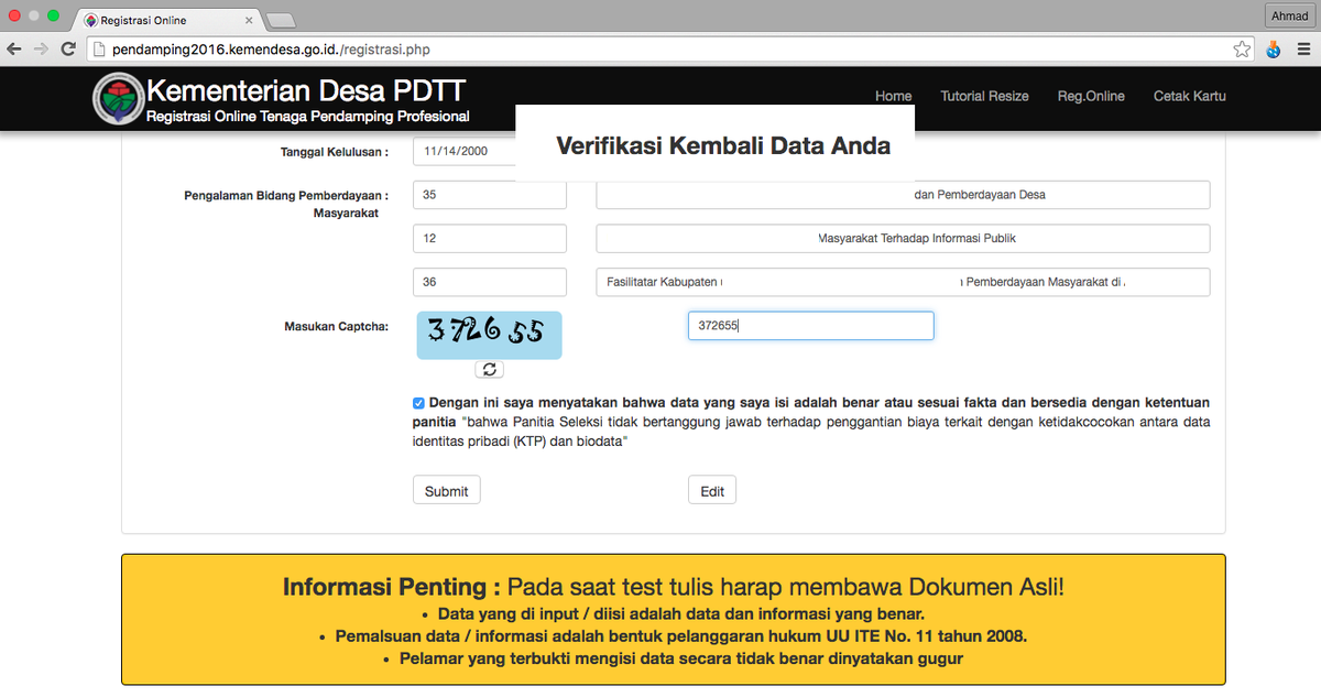 kedesaID's tweet photo. bag KRITIS daftr #pendampingdesa thp VERIFIKASI KEMBALI DATA jur akademk, jml bln hrs sesue kualifiksi @InfoPattiro https://t.co/SisBI6weoW