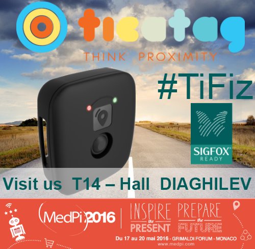#MEDPI2016 #TiFiz #GPS étanche autonome &amp; connecté #SigFoxReady #IoT j.mp/1WIQnDA