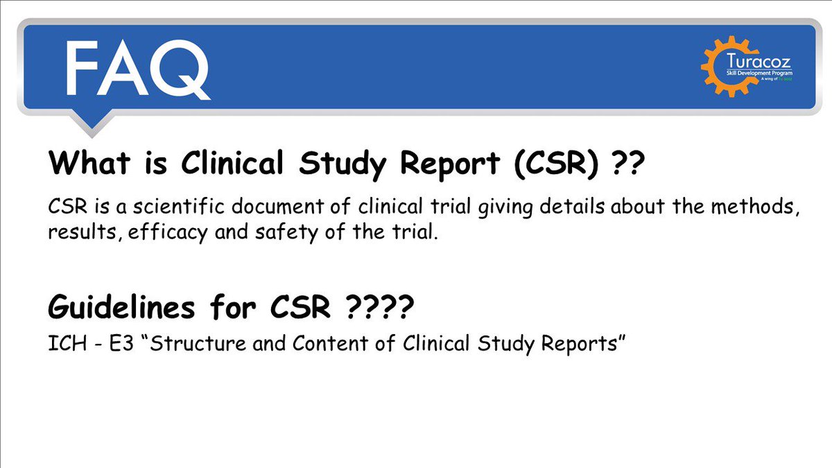 TuracozSkill's tweet image. #TuracozSkillDevelopmentProgram provides training in #ClinicalResearch and #RegulatoryDocuments like #CSR.