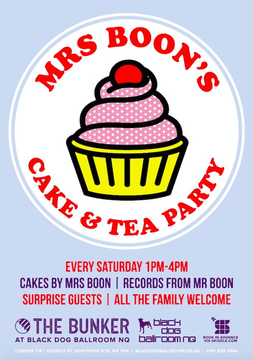 Tickets on sale in 45 minutes xxx skiddle.com/whats-on/Manch… #MrsBoonsTeaParty