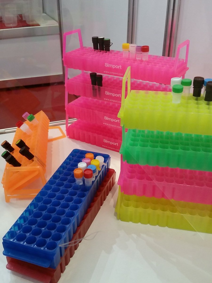 SimportOfficial's tweet image. Colorful racks for your #tubes #analyticafair #analytica2016 #laboratory booth 418 hall B1