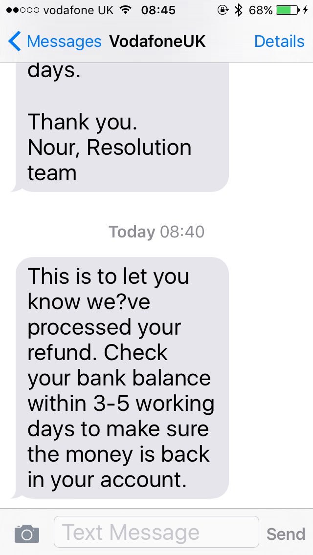Sueslimworld's tweet photo. @VodafoneUK I'll believe it when I see it!!!! #badcustomerservice #vodafone https://t.co/OB1gxXIphi
