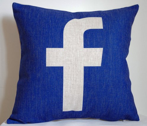 We think someone loves #Facebook a bit too much bit.ly/1TehLqx #LOL #SocialMedia #Pillows #AliExpres