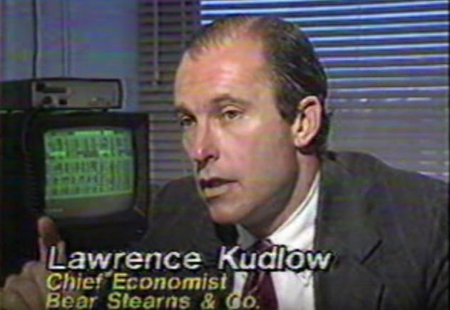 Sam Ro 📈 on X: "a much younger Larry Kudlow in 1987  https://t.co/bagGl3d9AK" / X