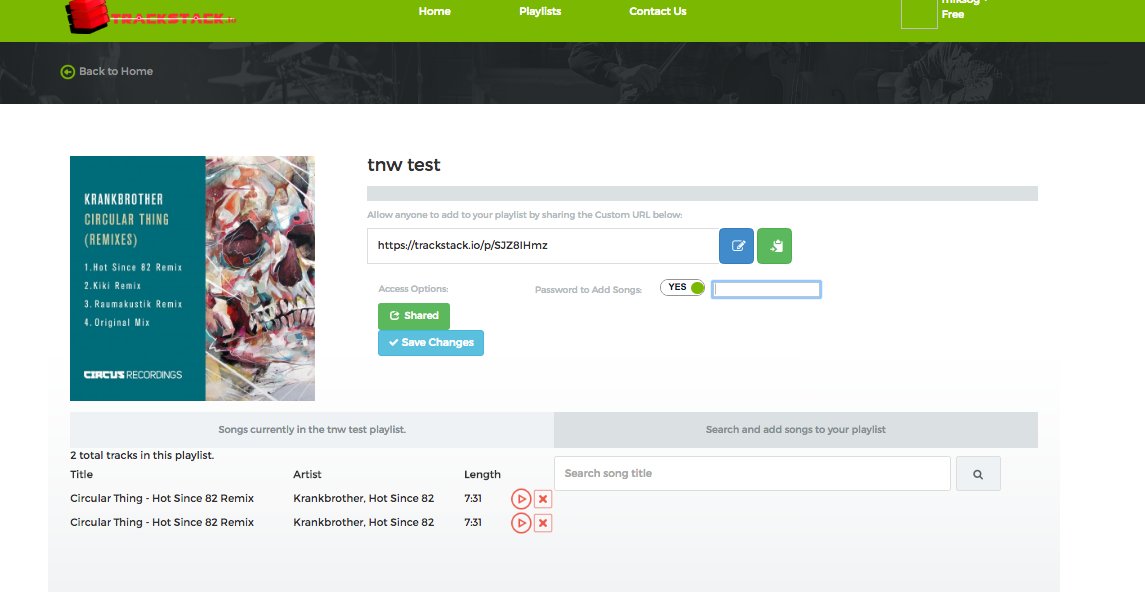 thenextweb's tweet image. TrackStack lets you create shared Spotify playlists anybody can add songs to tnw.me/Ee1Rsui