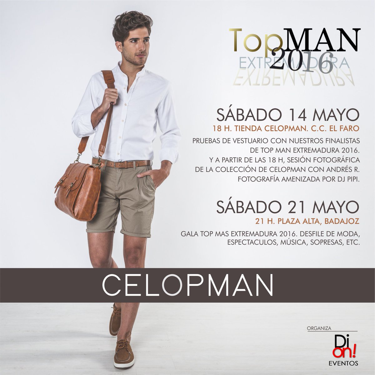 CelopMan's tweet image. EVENTS | Celopman marca oficial del evento Top Man Extremadura 2016. ¡No te lo pierdas!
#Topman2016 #Badajoz