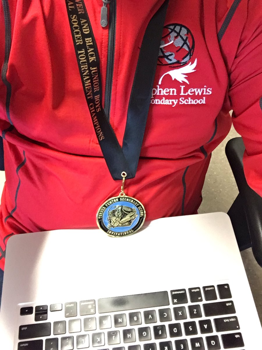 slssfc's tweet photo. Can't get work done today b/c this medal keeps getting in the way! #champs @VPLoiLam @SLSSATHLETICS @LynxCoachMsD https://t.co/IJyq6Ej5iQ