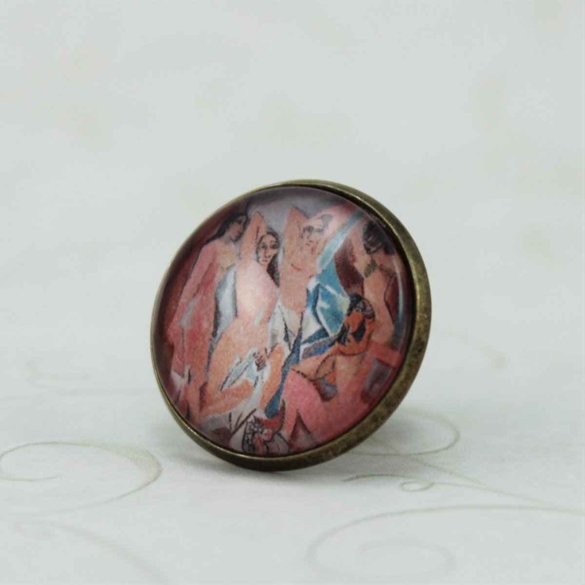 monalaina's tweet photo. Les Demoiselles d'Avignon by Pablo Picasso Pin, Cubism, Antique Bronze, V… https://t.co/sTHNxko1kd #etsy #ArtButtons https://t.co/Rq1oxQA5Fg