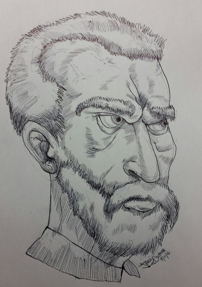 JustinCountee's tweet photo. Pauvre Vincent, ink on paper, 2016, by Justin Countee
#vangogh #Art #Ato #Arte #Kunst #Misul #Yishu https://t.co/DEVAxcgYur