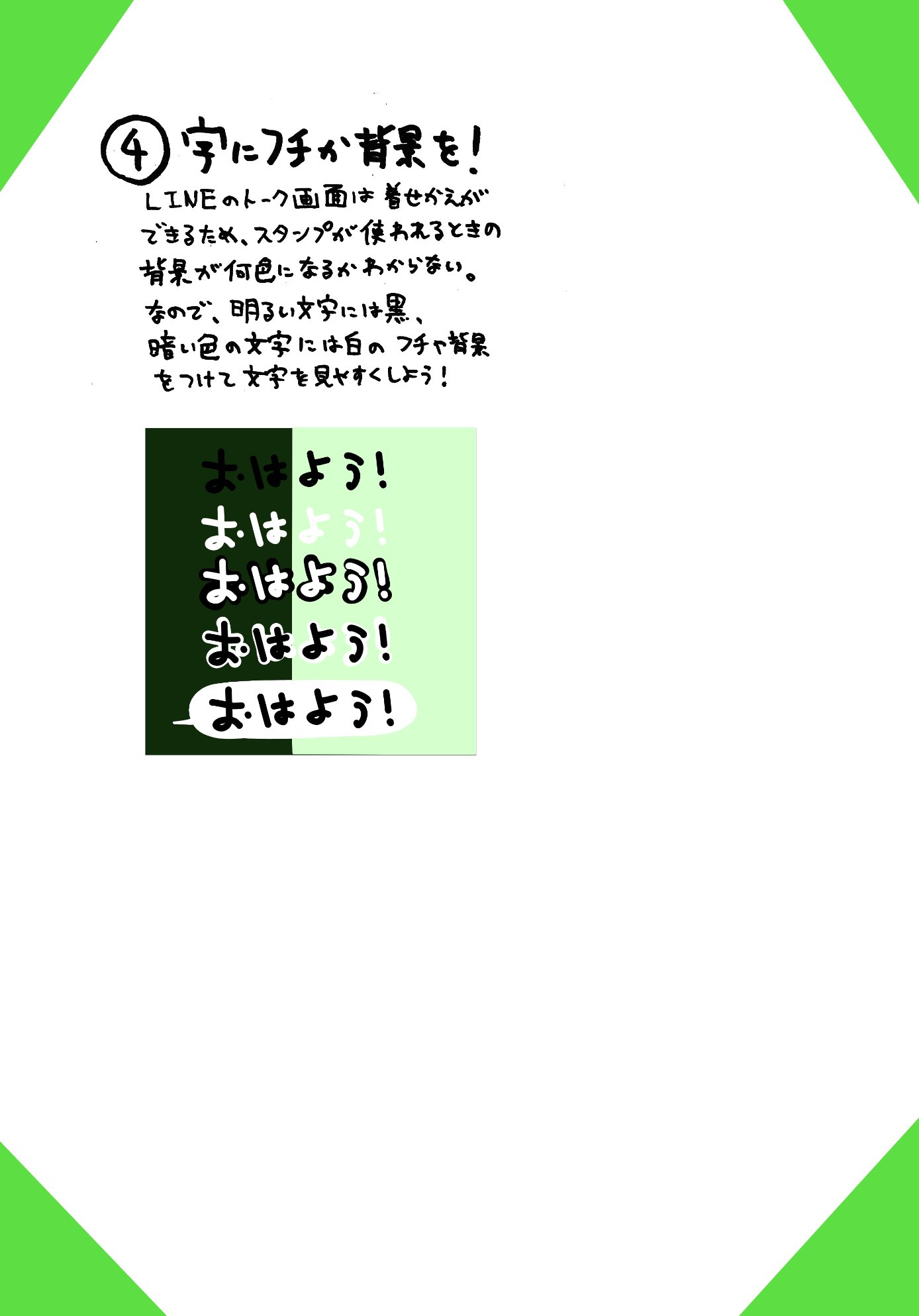 よいねこ247 Lineスタンプ キミもlineスタンプをつくろう とにかく使いやすく 絵文字や顔文字を参考に 印象の違うスタンプを 文字にはフチをつけよう まずはlineスタンプの制作ガイドラインを読もう へ続く T Co